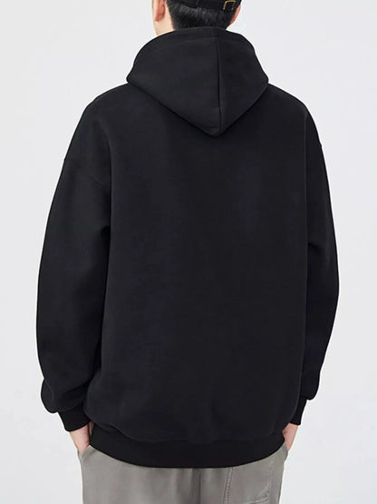 Men's Plus Size Drop Shoulder Kangaroo Pocket Hoodie – Hoodies | Couture Envy