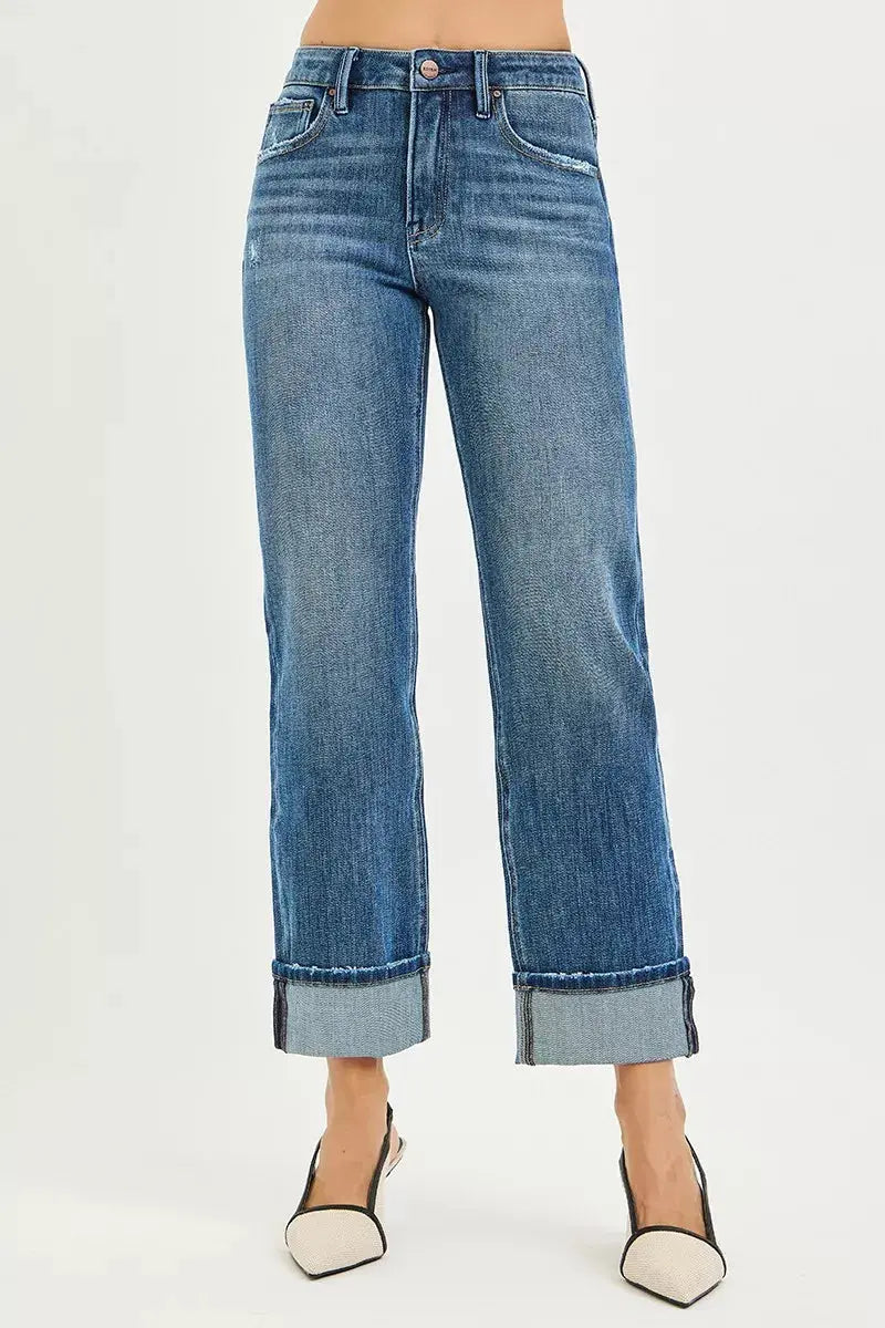 RISEN 4-way stretch denim jeans on model