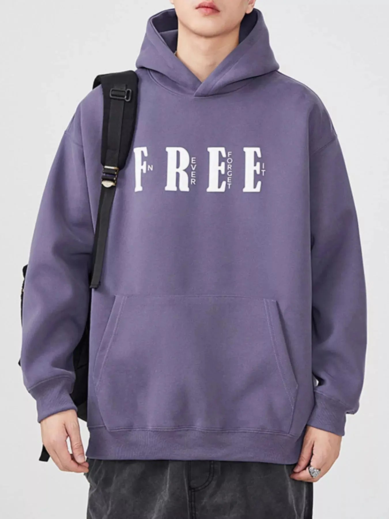 Men's Plus Size Drop Shoulder Kangaroo Pocket Hoodie – Hoodies | Couture Envy