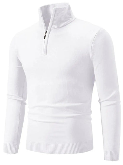 Men's Plus Size Quarter Zip Long Sleeve Sweater – Sweaters | Couture Envy