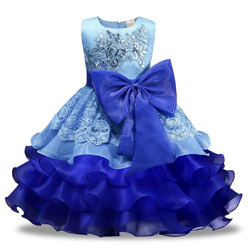 Girls' Sequined Dress Bow Kids Skirt - Couture Envy