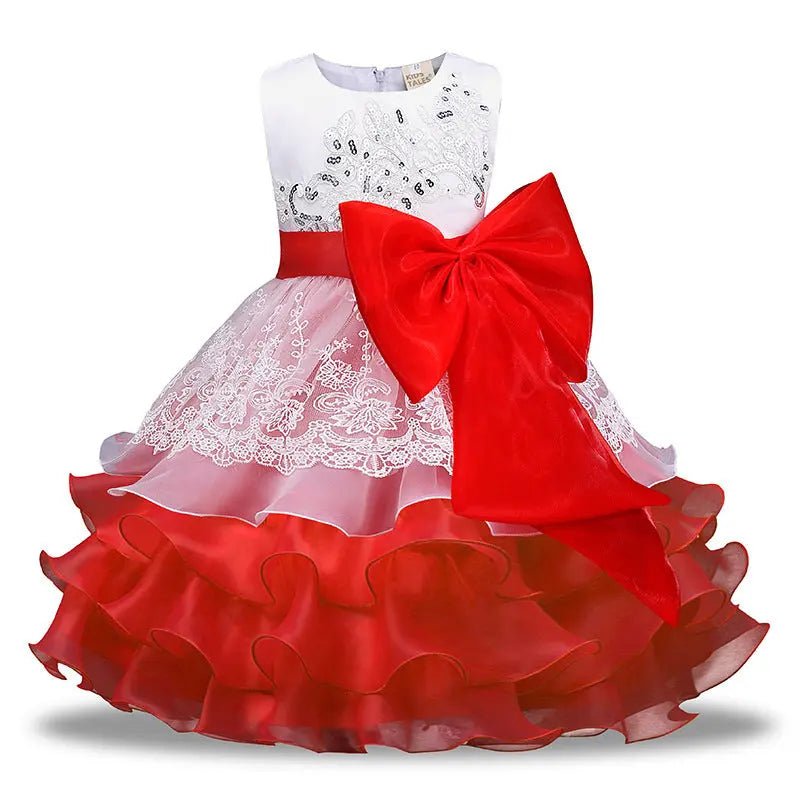 Girls' Sequined Dress Bow Kids Skirt - Couture Envy