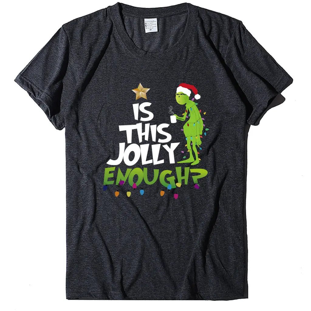 Green Man English Printed Short Sleeve T-shirt - Couture Envy