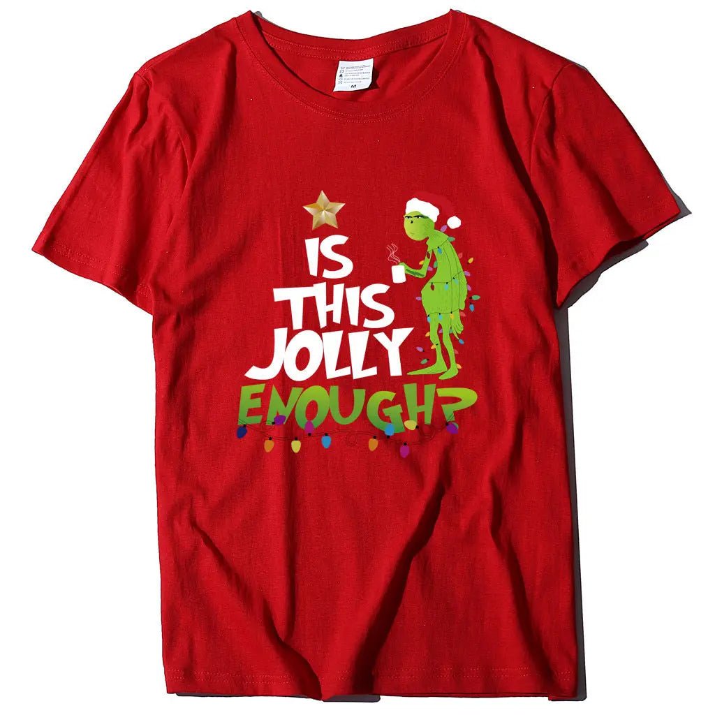 Green Man English Printed Short Sleeve T-shirt - Couture Envy