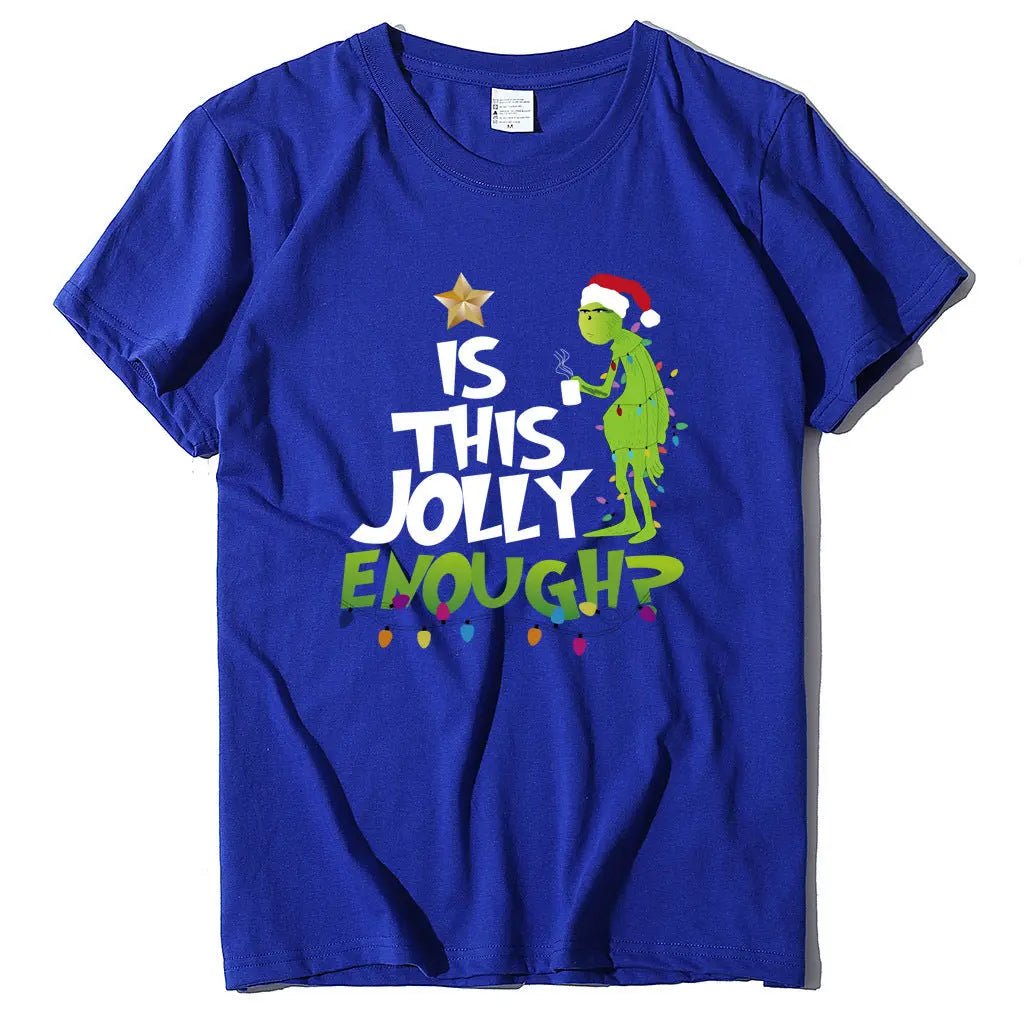Green Man English Printed Short Sleeve T-shirt - Couture Envy