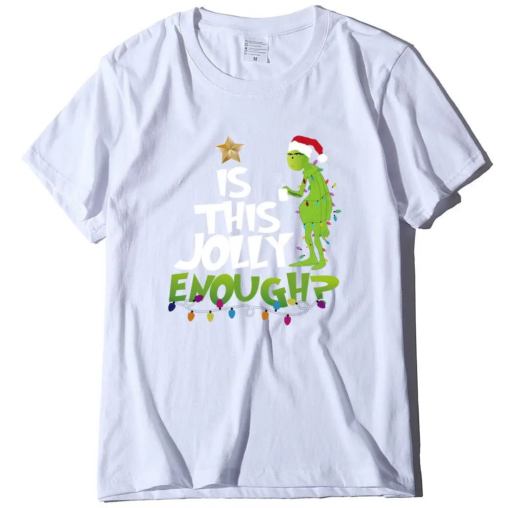 Green Man English Printed Short Sleeve T-shirt - Couture Envy