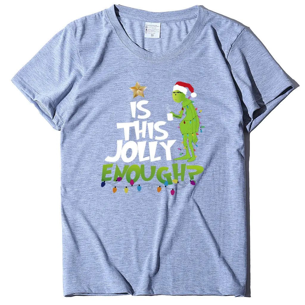 Green Man English Printed Short Sleeve T-shirt - Couture Envy