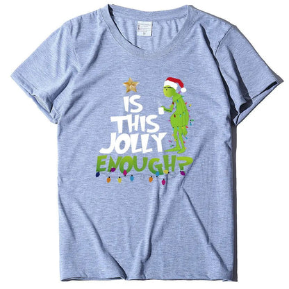 Green Man English Printed Short Sleeve T-shirt - Couture Envy