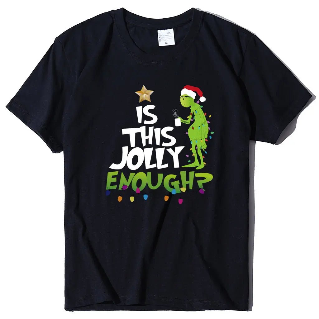Green Man English Printed Short Sleeve T-shirt - Couture Envy