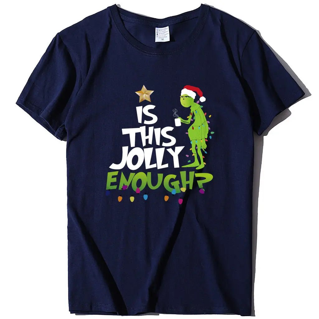 Green Man English Printed Short Sleeve T-shirt - Couture Envy