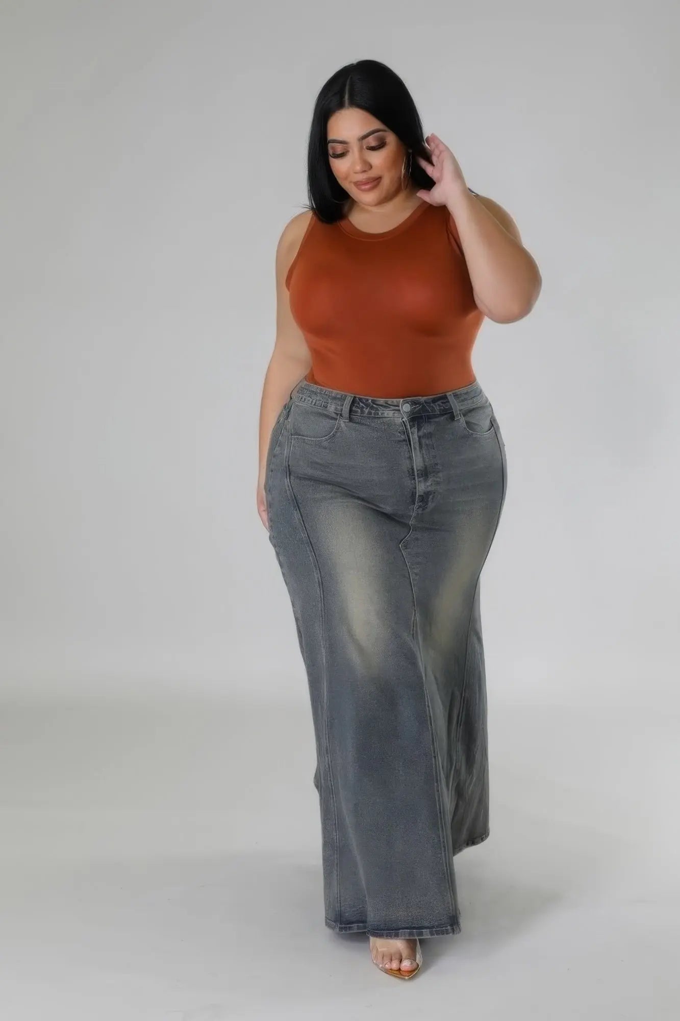 High - waisted Stretch Skirt - Couture Envy
