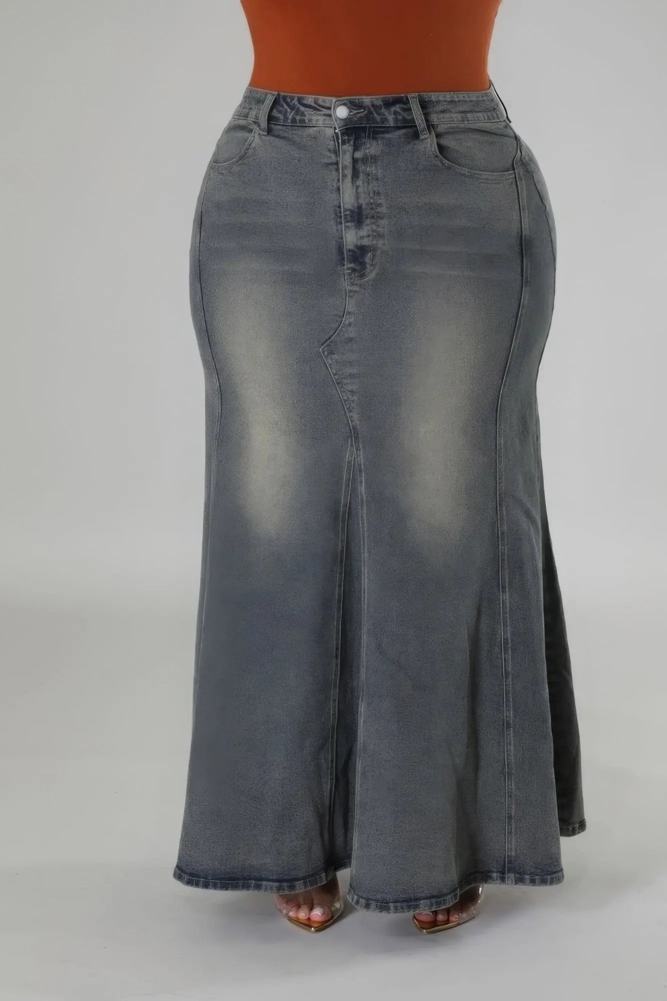 High - waisted Stretch Skirt - Couture Envy