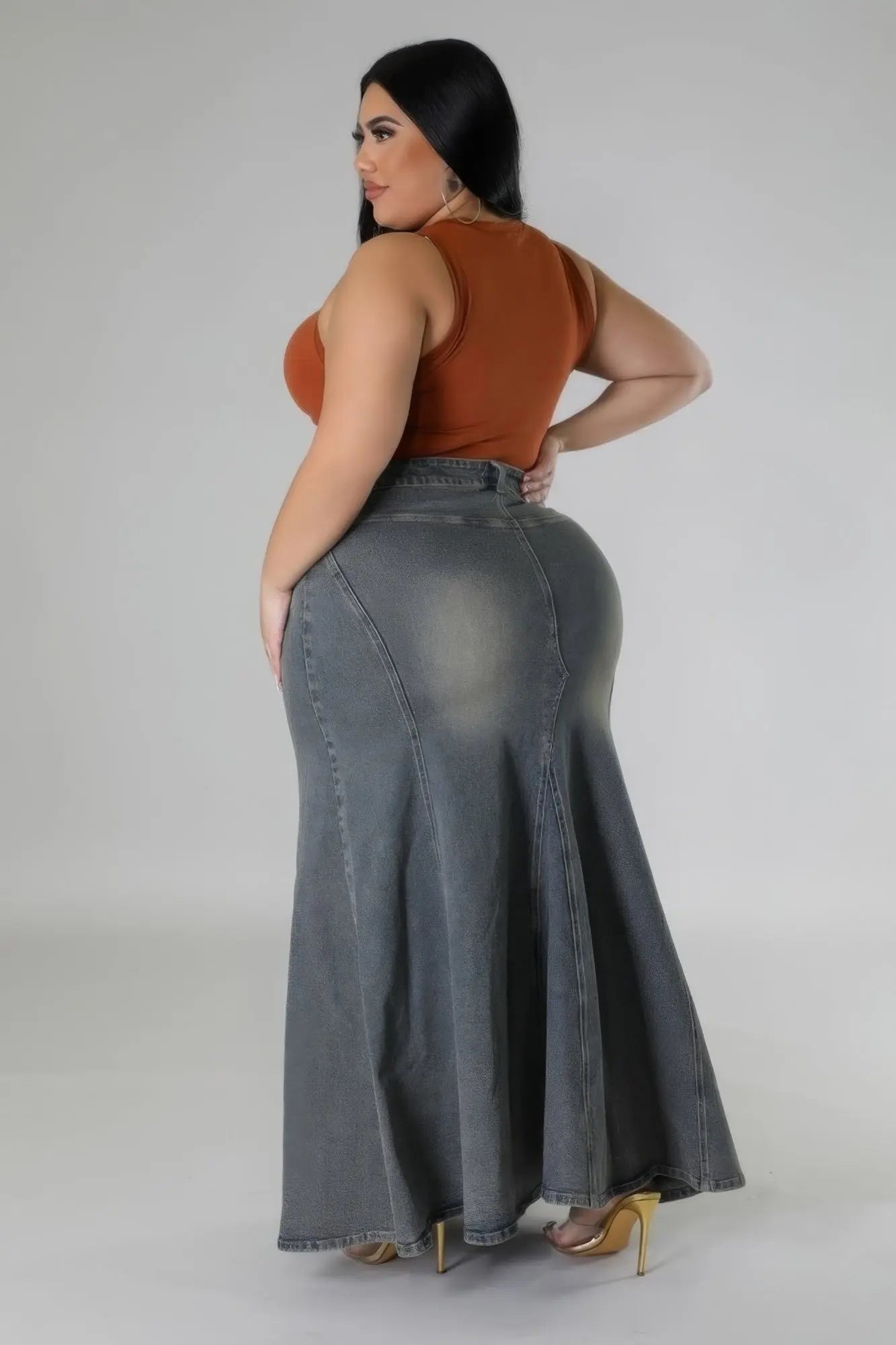 High - waisted Stretch Skirt - Couture Envy