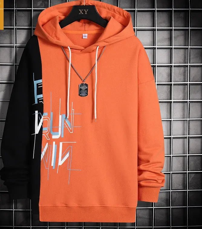 Hip Hop Alphabet Korean Hoodie Man - Couture Envy