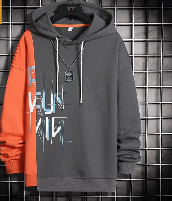 Hip Hop Alphabet Korean Hoodie Man - Couture Envy