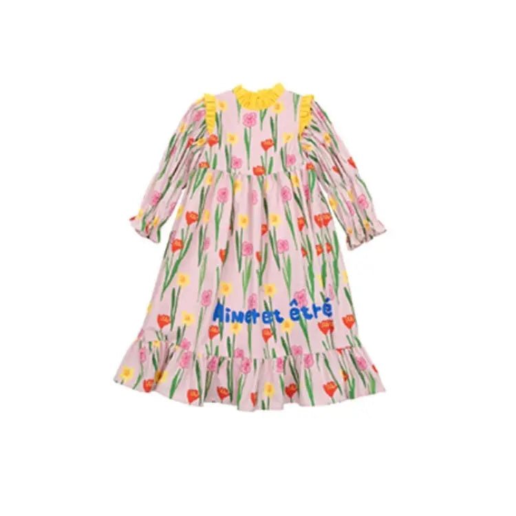 Kids Floral Shirt Dress Denim - Couture Envy