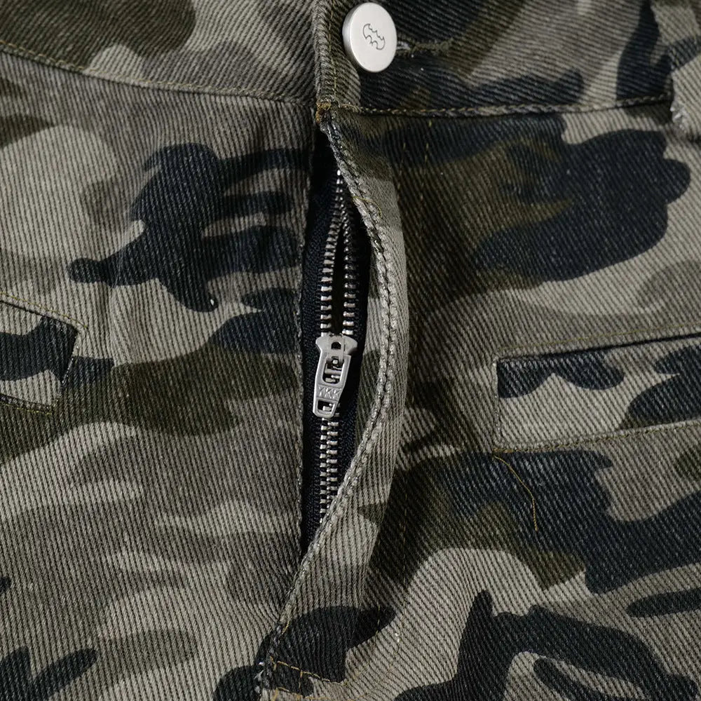 Men American Retro Camouflage Bell - bottom - Couture Envy