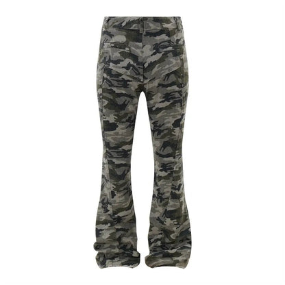 Men American Retro Camouflage Bell - bottom - Couture Envy