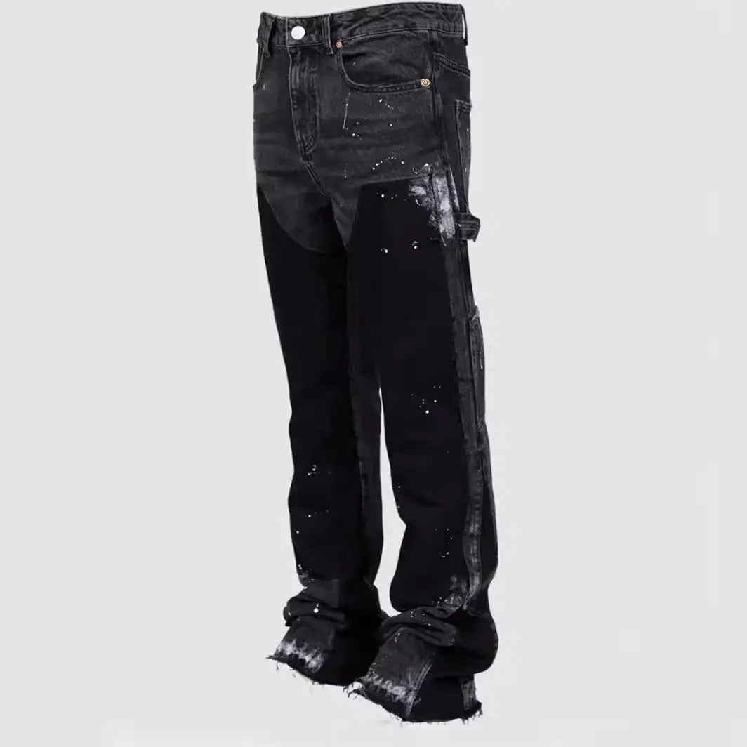 Men's Denim Laminated Bell - bottom - Couture Envy