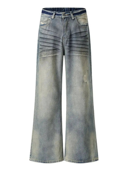 Men's Distressed Wide Leg Jeans - Couture Envy