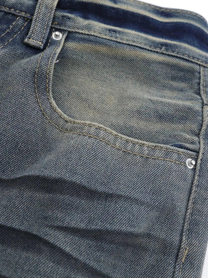 Men's Distressed Wide Leg Jeans - Couture Envy