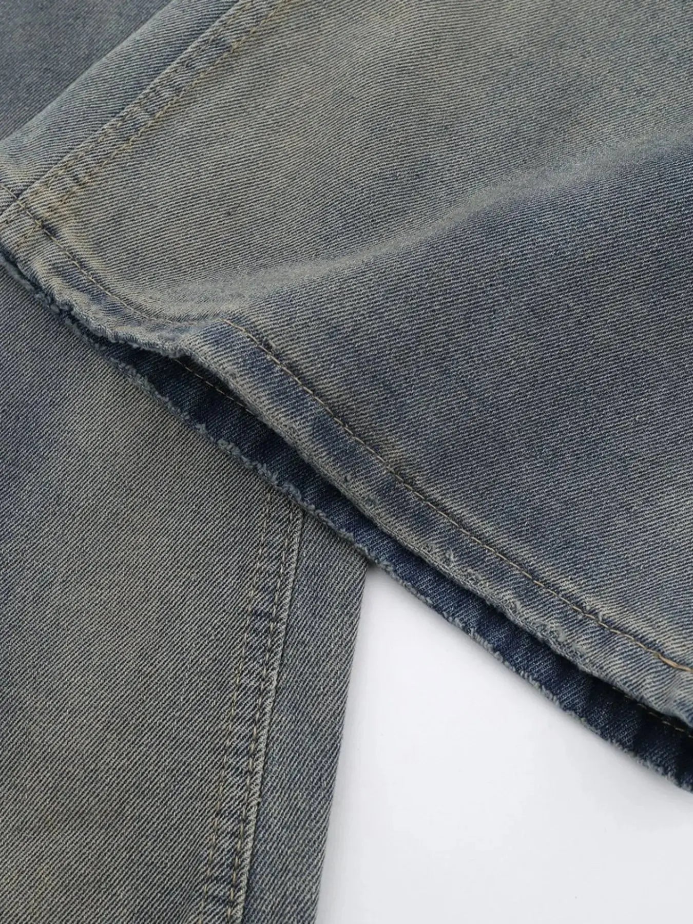 Men's Distressed Wide Leg Jeans - Couture Envy