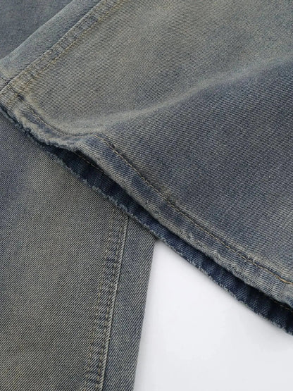 Men's Distressed Wide Leg Jeans - Couture Envy