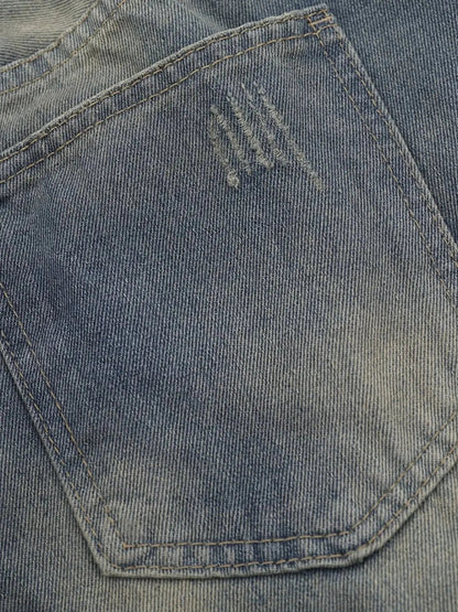 Men's Distressed Wide Leg Jeans - Couture Envy
