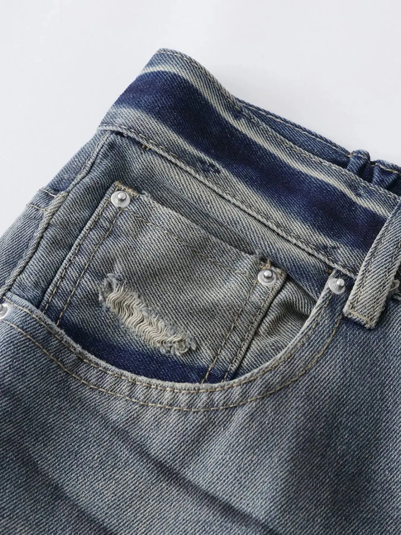 Men's Distressed Wide Leg Jeans - Couture Envy