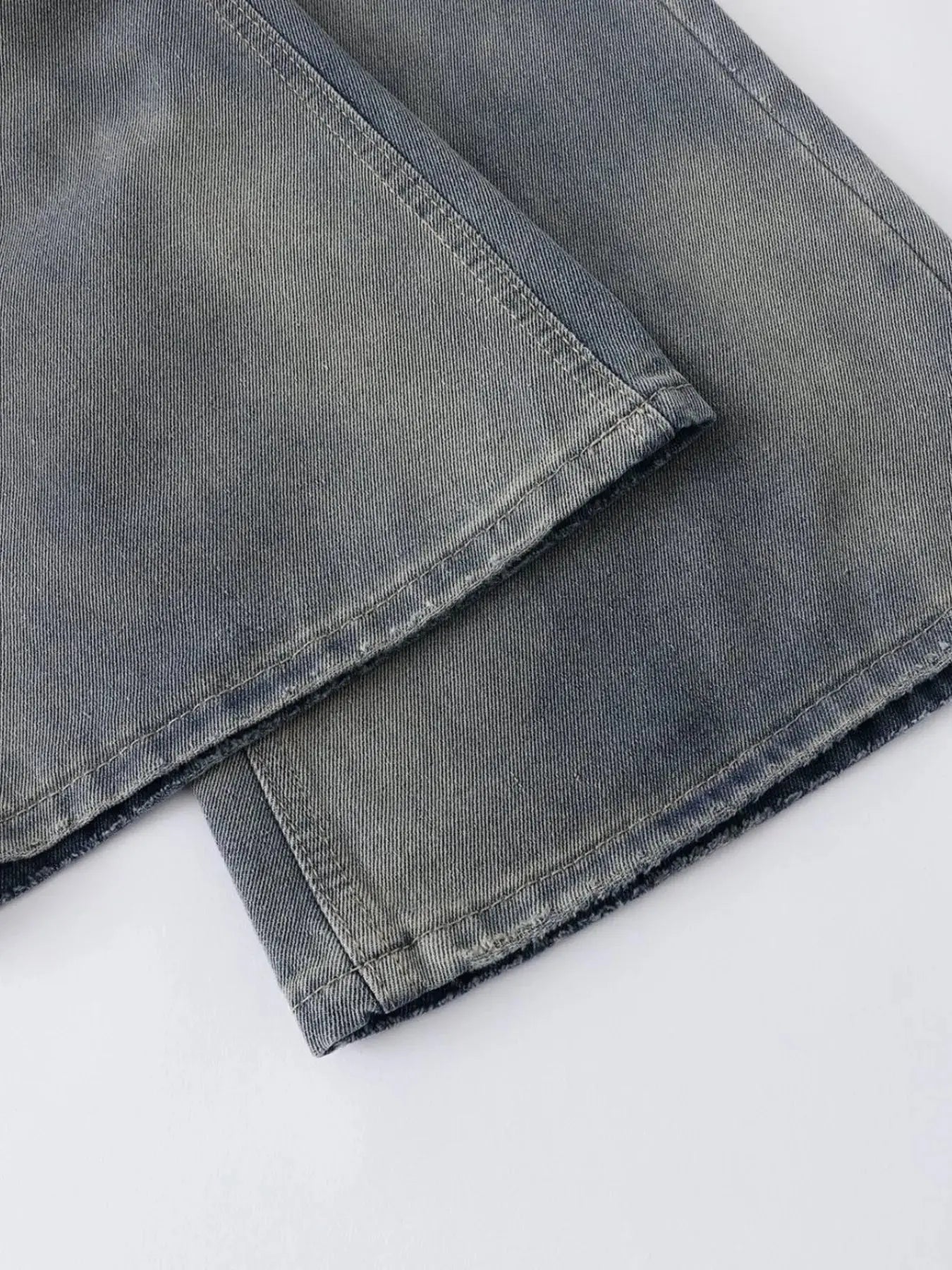 Men's Distressed Wide Leg Jeans - Couture Envy