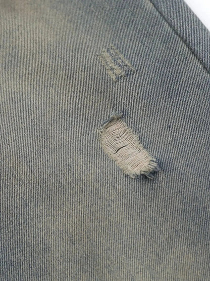 Men's Distressed Wide Leg Jeans - Couture Envy