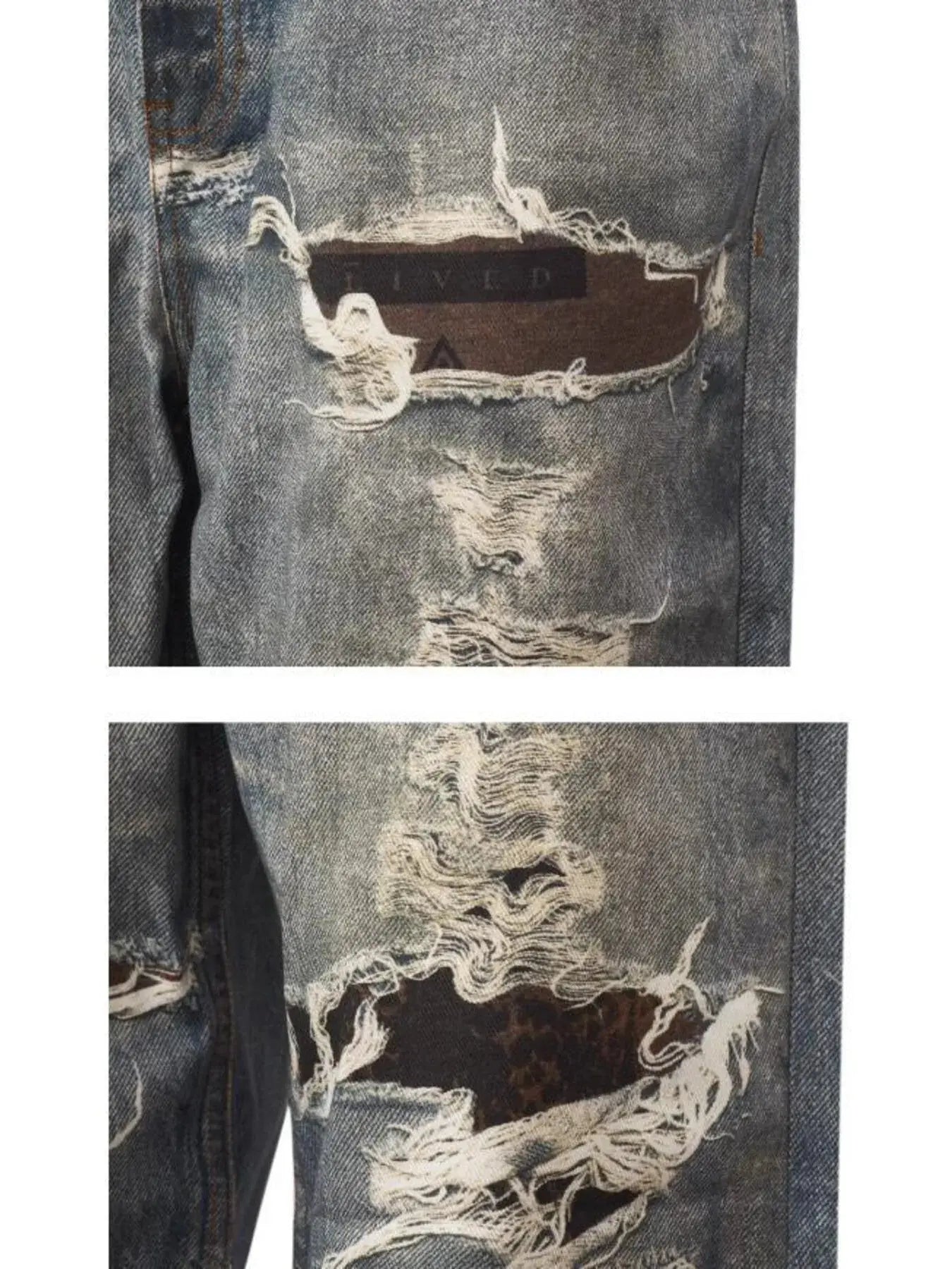 Men's Full Size Distressed Baggy Boyfriend Jeans Plus Size - Couture Envy