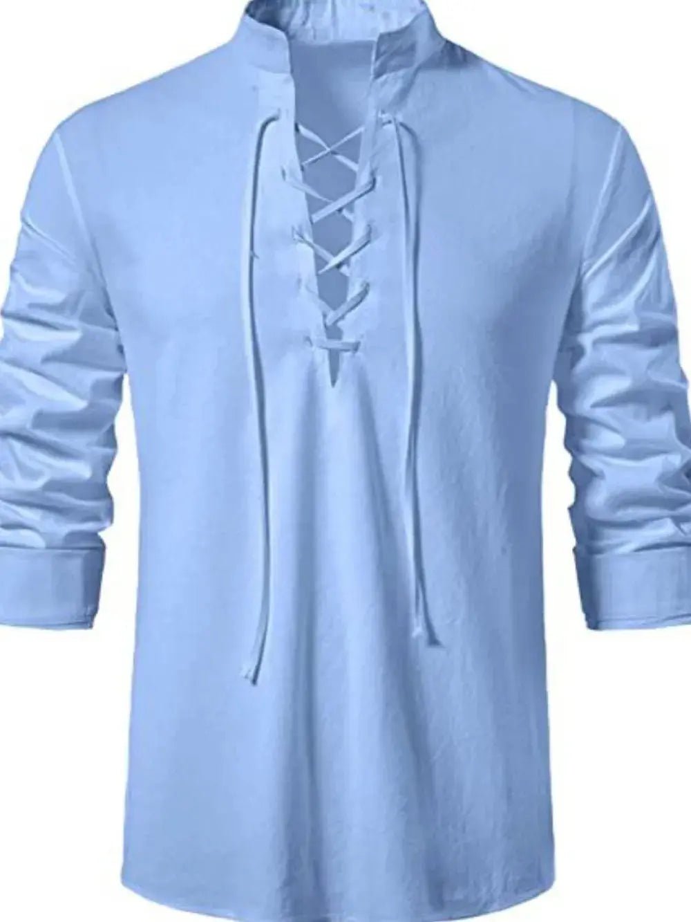Men's Lace Up Long Sleeve Shirt Couture Envy