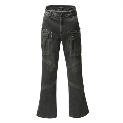 Men's Multi - pocket Bell - bottom Pants Jeans - Couture Envy