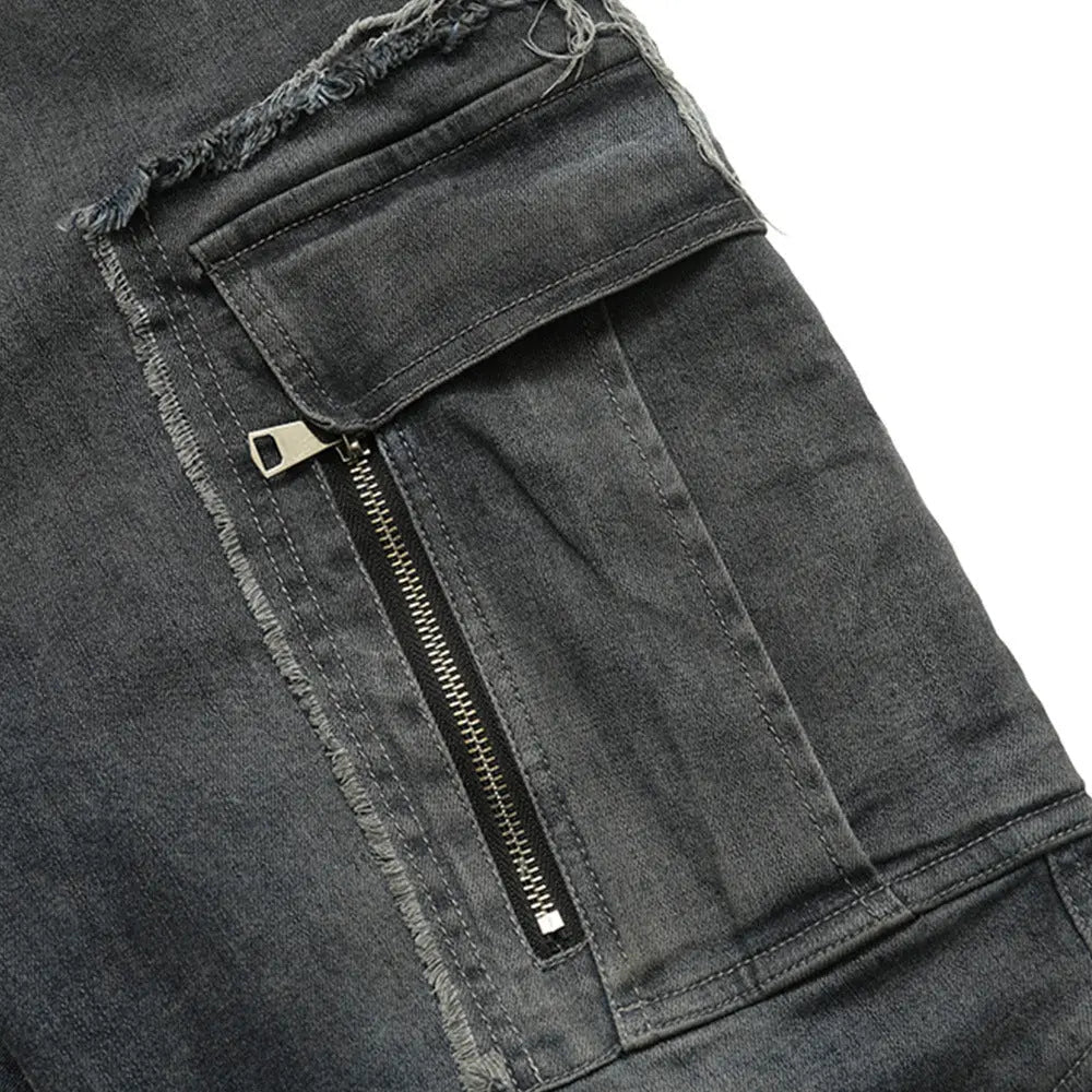 Men's Multi - pocket Bell - bottom Pants Jeans - Couture Envy