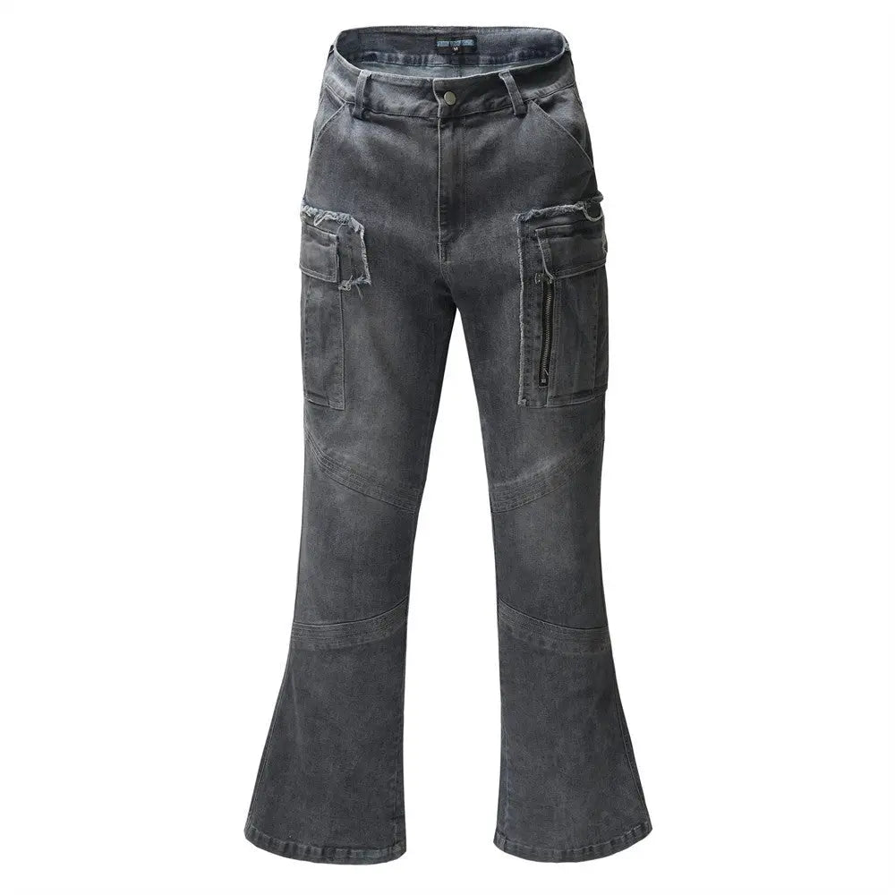 Men's Multi - pocket Bell - bottom Pants Jeans - Couture Envy