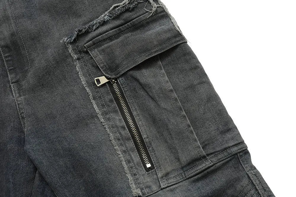 Men's Multi - pocket Bell - bottom Pants Jeans - Couture Envy