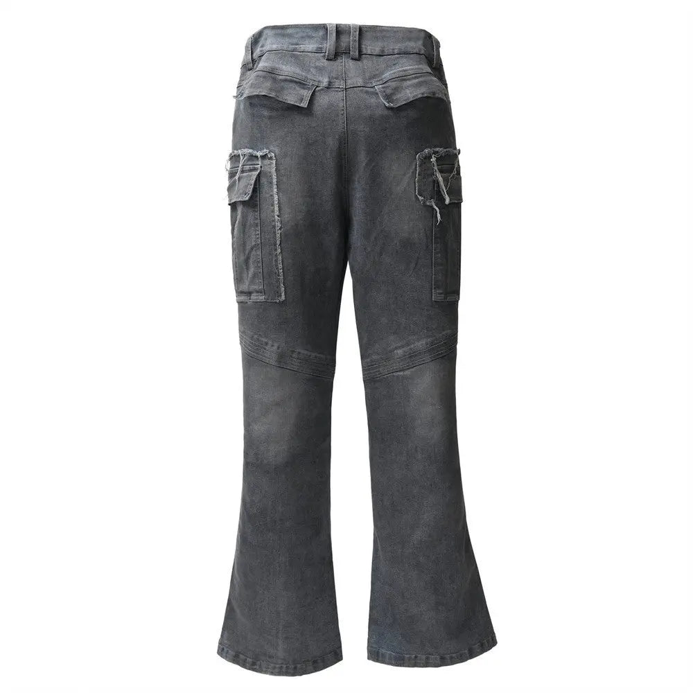Men's Multi - pocket Bell - bottom Pants Jeans - Couture Envy