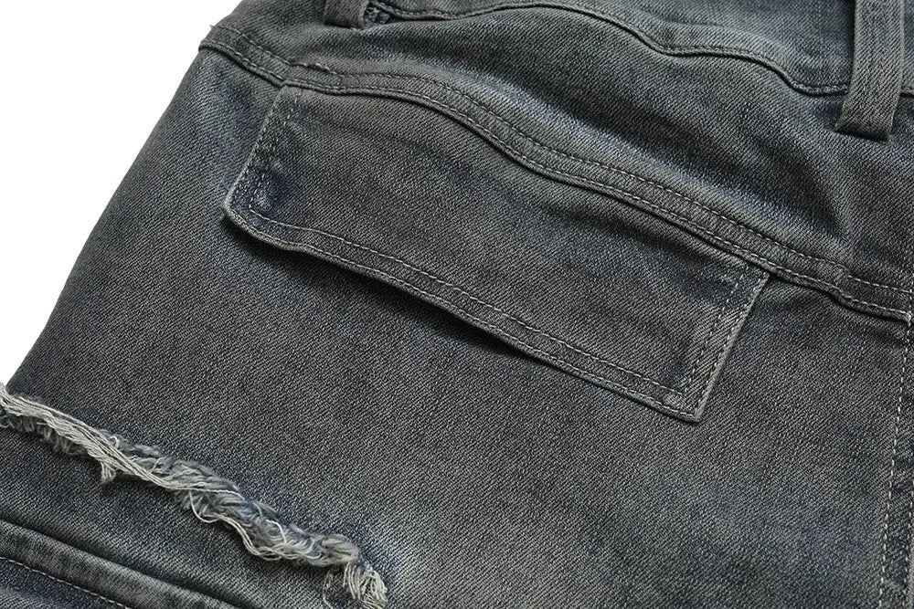 Men's Multi - pocket Bell - bottom Pants Jeans - Couture Envy
