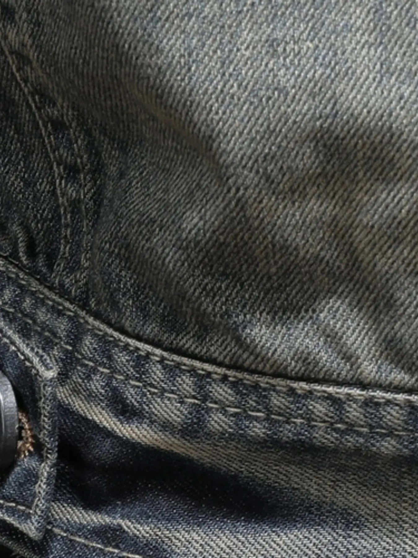 Men's Plus Size Washed Zip Up Denim Jacket with Chest Pockets - Couture Envy
