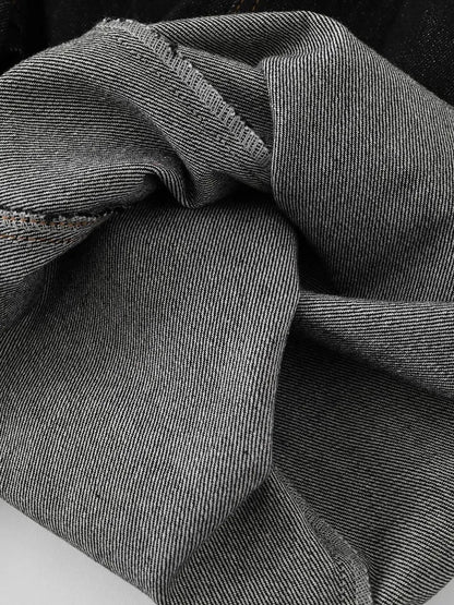 Men's Wide Leg Denim Shorts with Embroidered Pocket Detail - Couture Envy