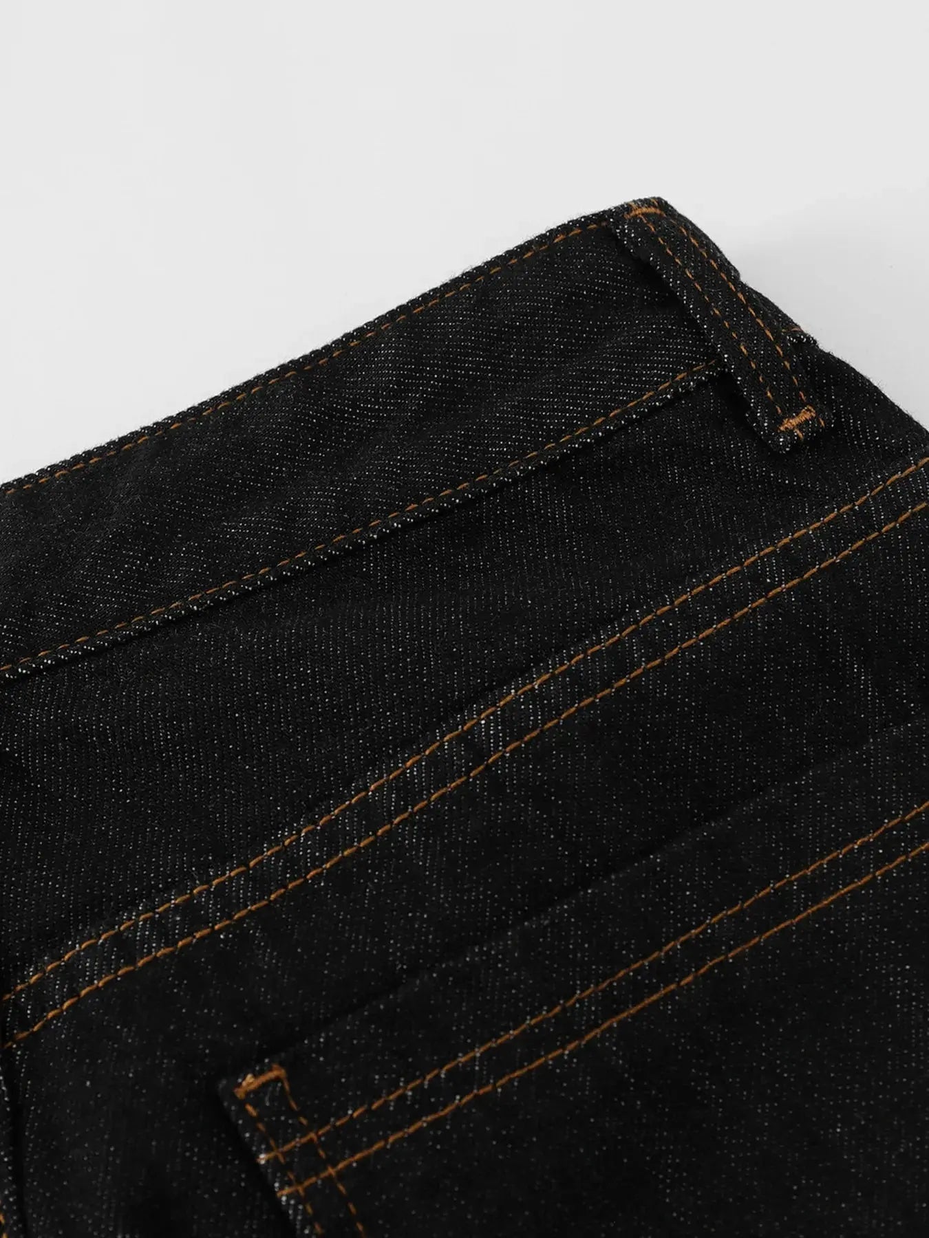 Men's Wide Leg Denim Shorts with Embroidered Pocket Detail - Couture Envy