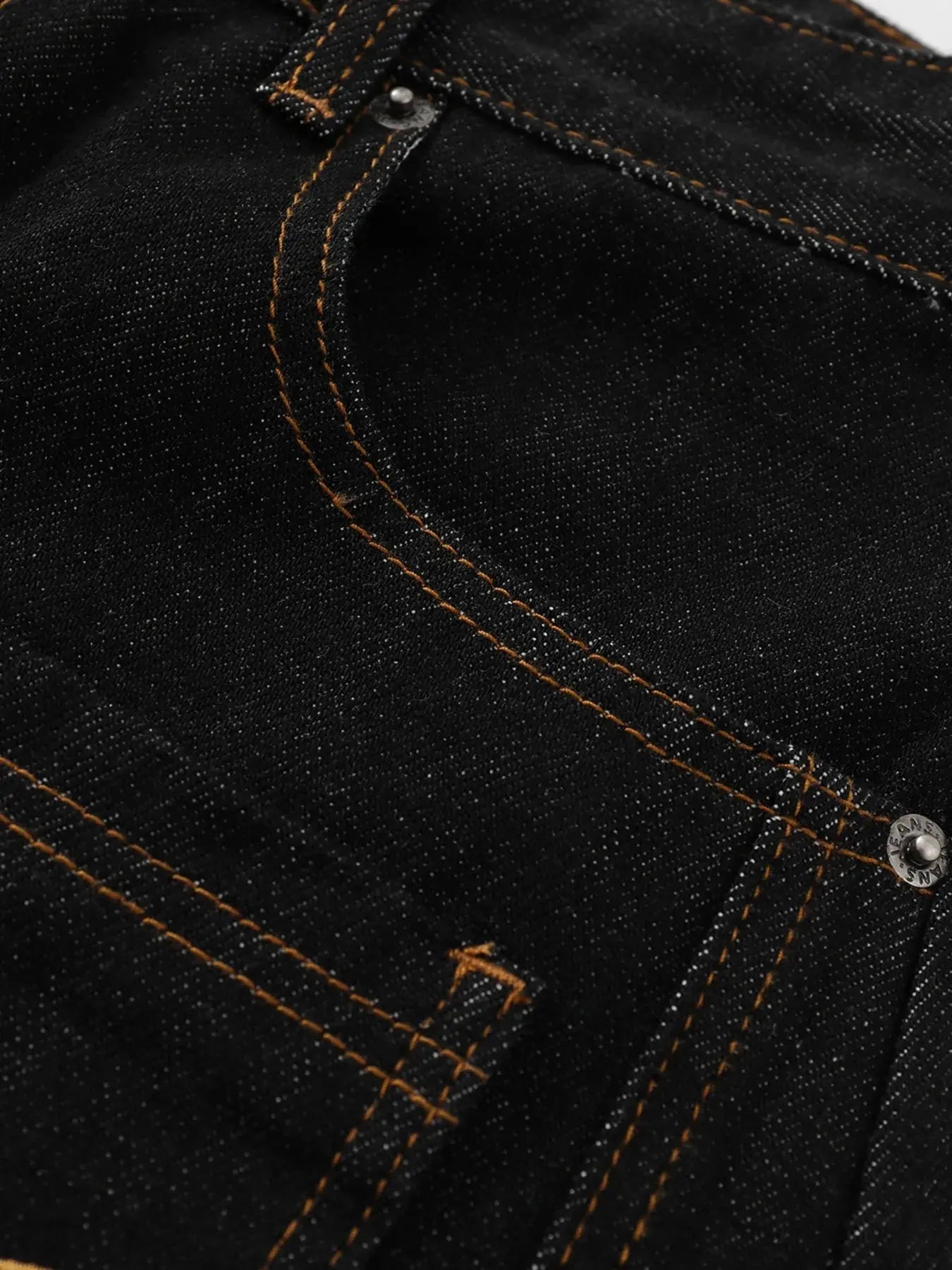 Men's Wide Leg Denim Shorts with Embroidered Pocket Detail - Couture Envy