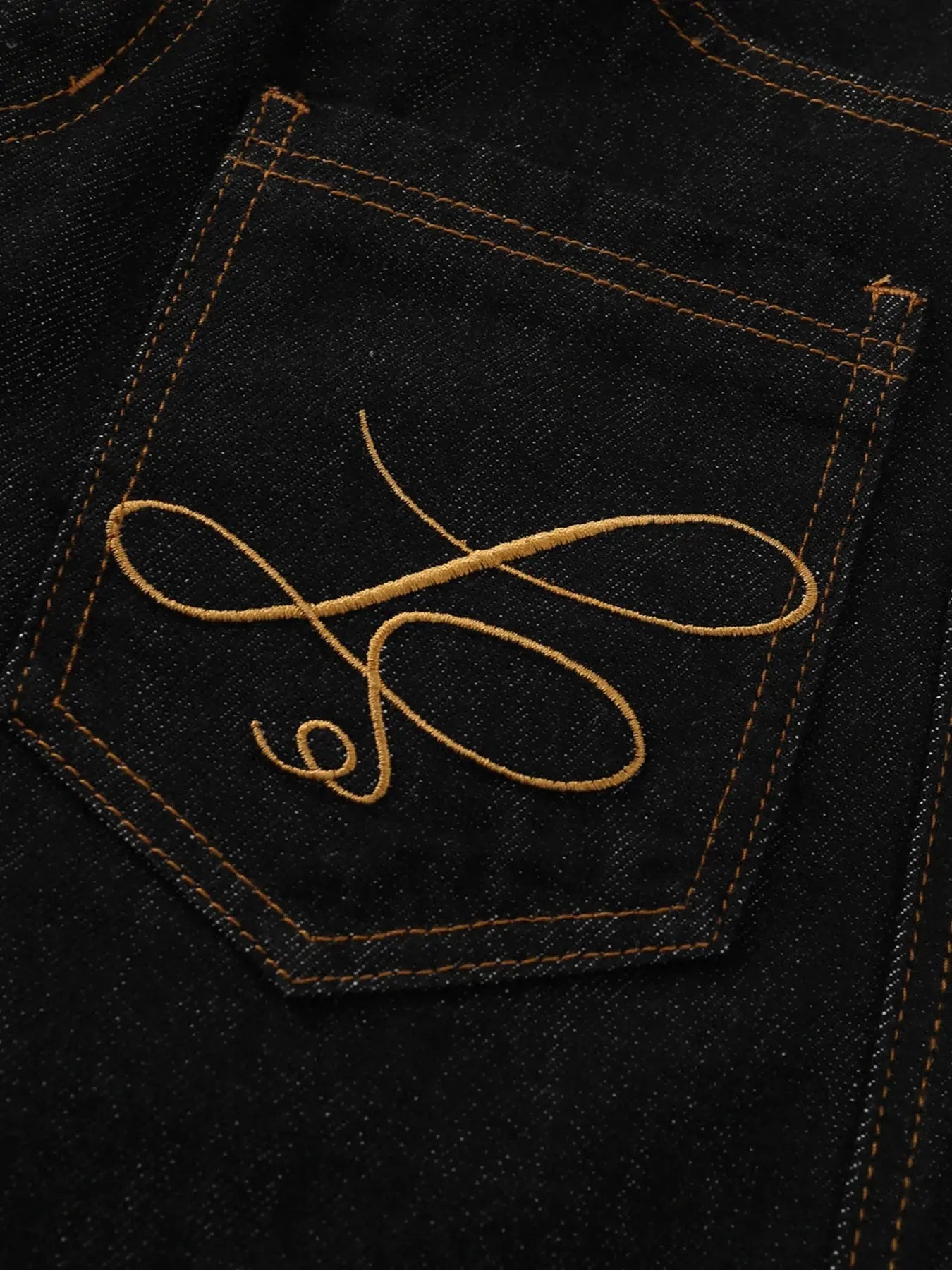 Men's Wide Leg Denim Shorts with Embroidered Pocket Detail - Couture Envy