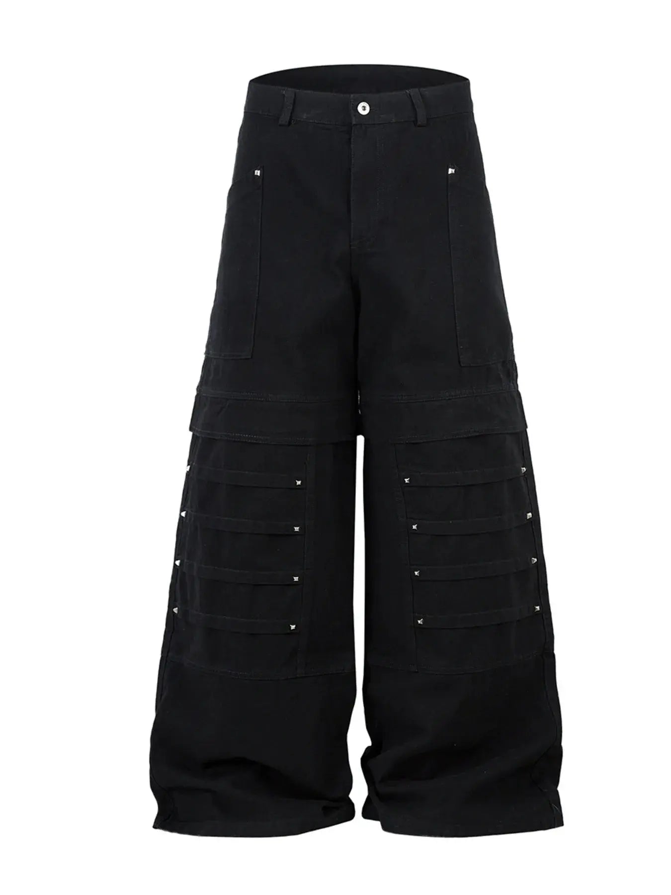 Men's Wide Leg Studded Jeans - Couture Envy