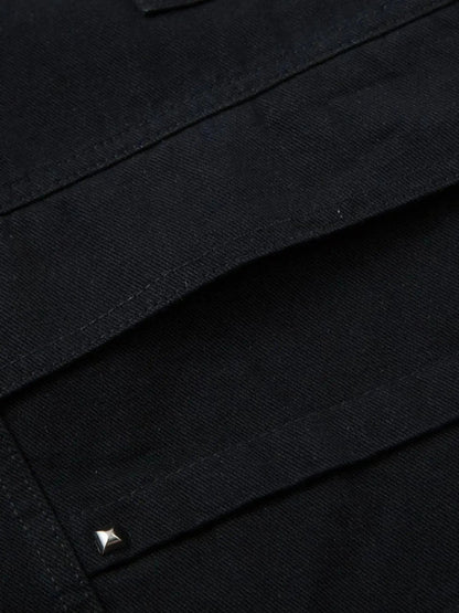 Men's Wide Leg Studded Jeans - Couture Envy