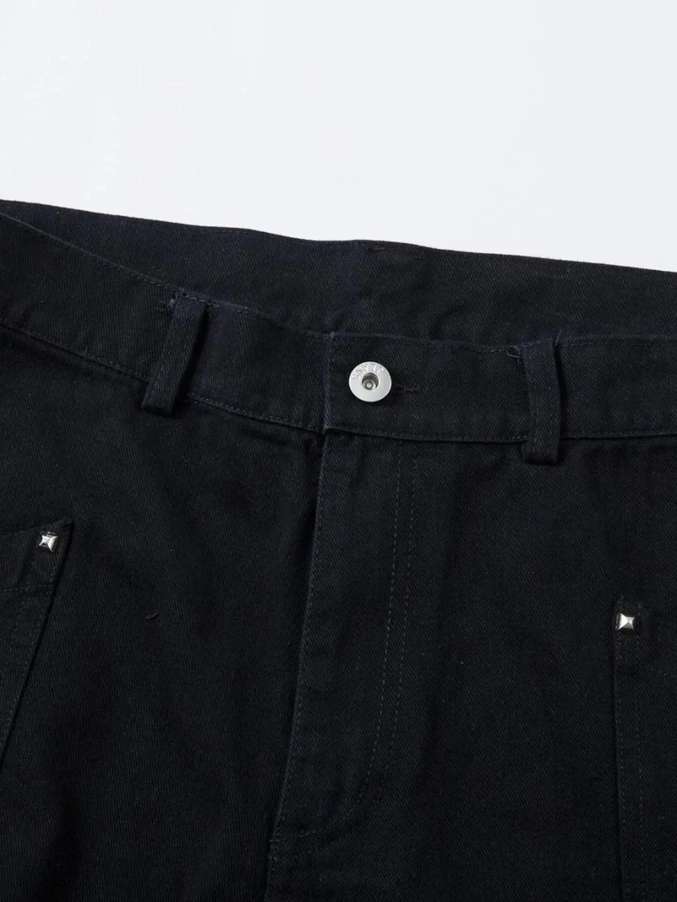 Men's Wide Leg Studded Jeans - Couture Envy