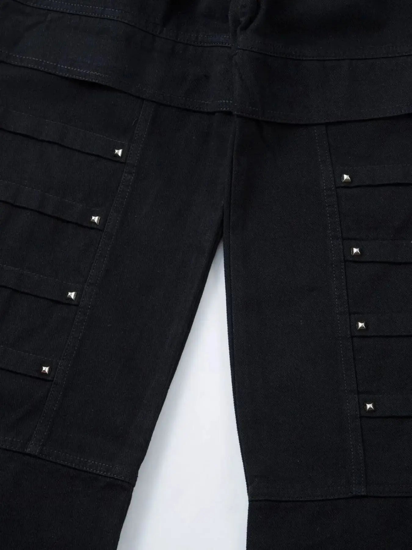 Men's Wide Leg Studded Jeans - Couture Envy