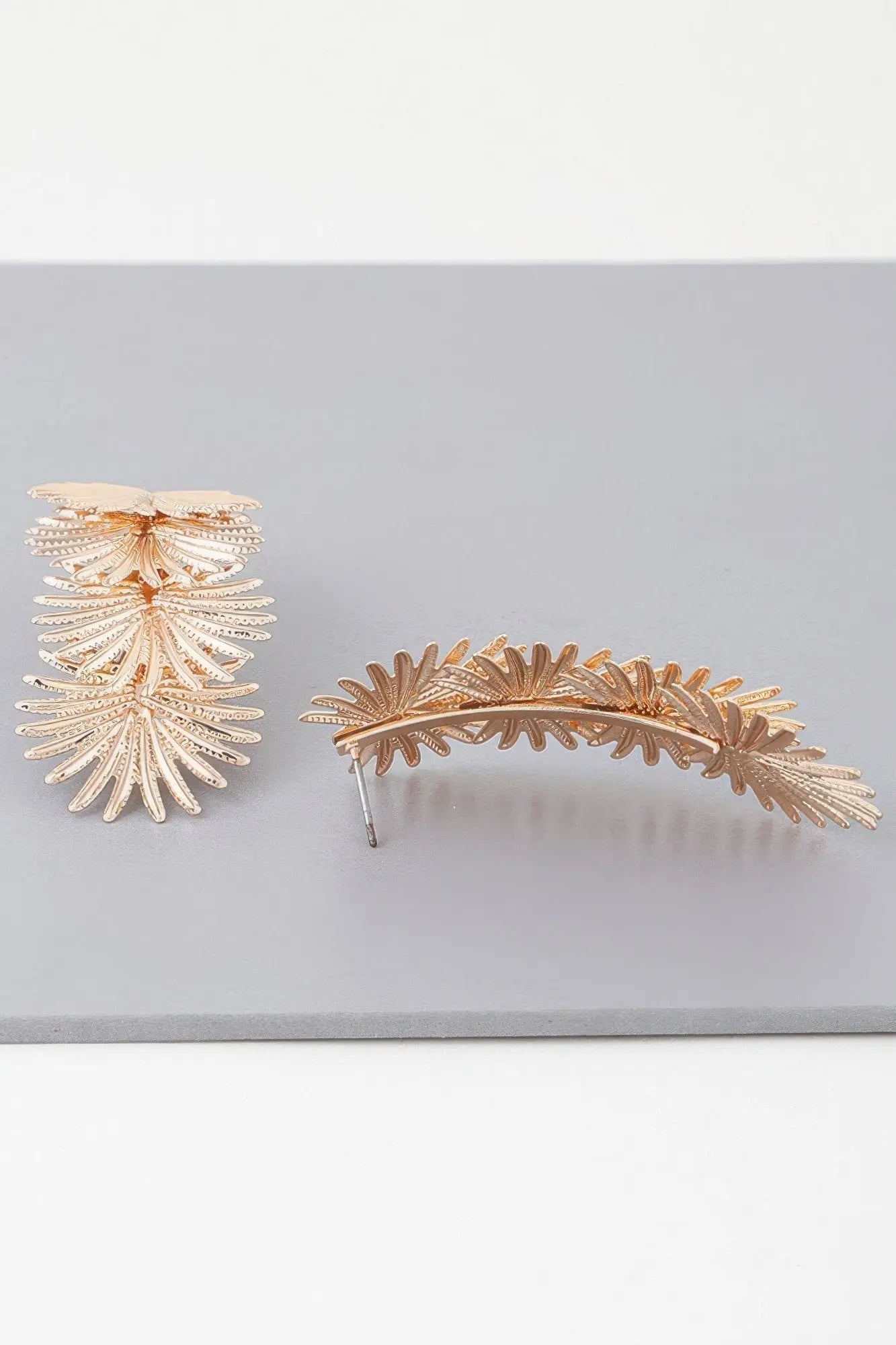Multi Flare Leaf Drop Earrings - Couture Envy