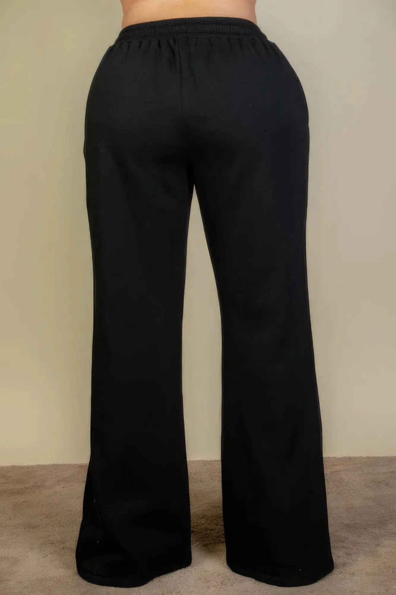 Plus Size Drawstring Waist Slant Pocket Sweatpants - Couture Envy